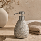 Terrazzo Desenli Sıvı Sabunluk Çok Renkli Seramik 9x16 cm