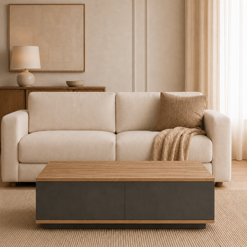 Bellagio 2 Kapaklı Orta Sehpa 90 × 60 × 23,6 cm Çam