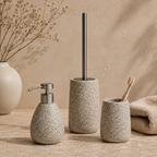 Terrazzo Desenli Sıvı Sabunluk Çok Renkli Seramik 9x16 cm