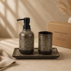 Silex Mat Dokulu Seramik Sıvı Sabunluk Gri 250 ml 7x16 cm