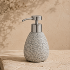 Terrazzo Desenli Sıvı Sabunluk Çok Renkli Seramik 9x16 cm