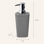 Sıvı Sabunluk Gri Kare Plastik 7x17 cm
